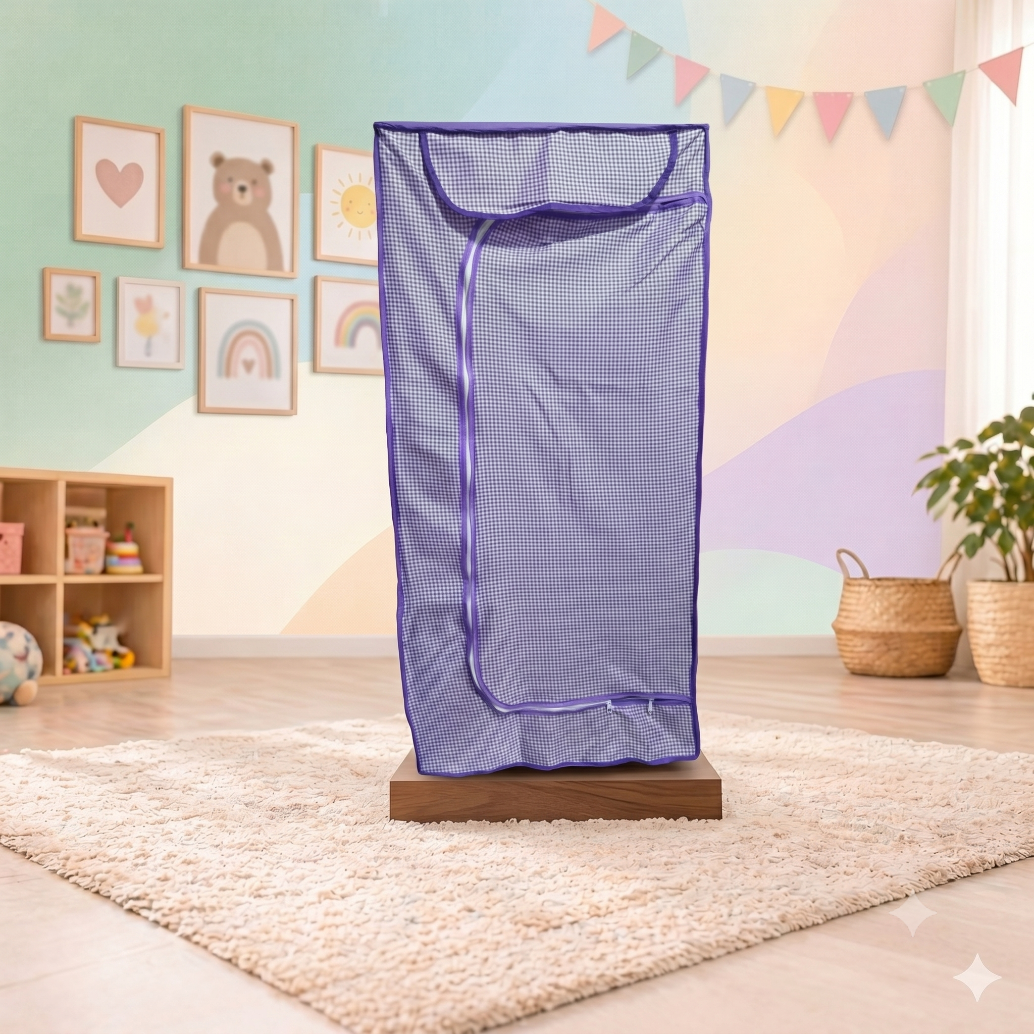Kids Wardrobe 5-Shelf Almari (Wardrobe) for Baby Accessories & Storage