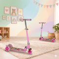 Kids Scooty for Girls Pink Colour - Stainless Steel - Elegant Lightning Tyres