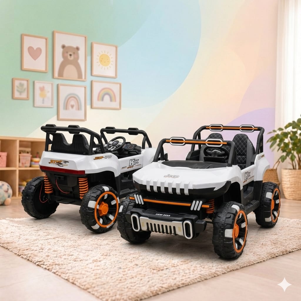 Electric Car Boys and Girls Off-road Vehicle Four-wheel Drive Big Electric Ride on Jeep
