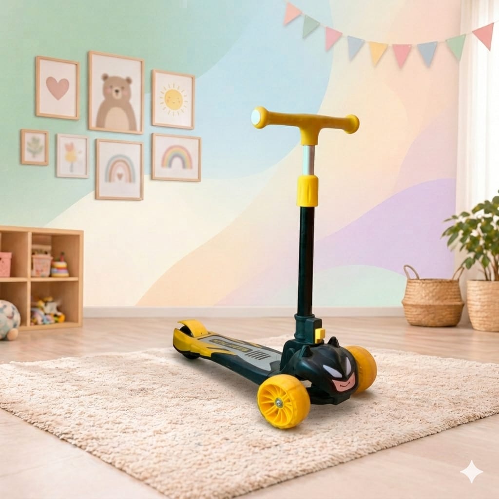 Three Wheeler Scooty for Kids - Top Fibre Made Export Quality Scooty for Long term Use