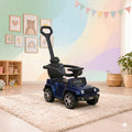 Export Quality Jeep Push Car for kids - Adorable Front Lights - Blue Colour