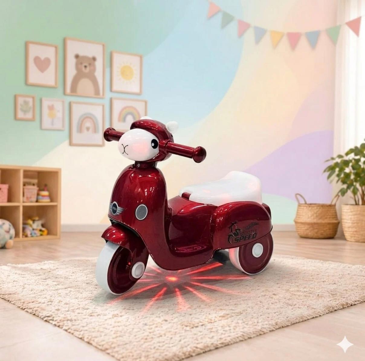 Cartoon Character Push Car With Music Horn Baby Ride on Toy Car For Little Boys & Girls, Toddlers, Flash Light
